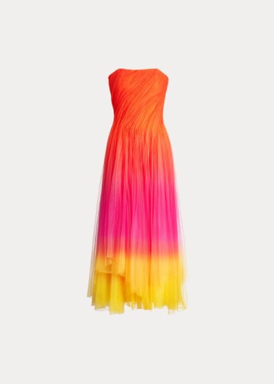 Women's Ralph Lauren Clementine Ombré Tulle Dresses | 896302SYP